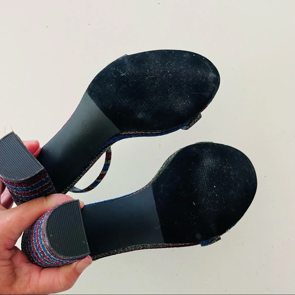 Lulus Taylor Rainbow Ankle Strap Heels - Picture 5 of 8